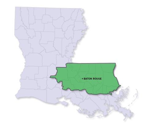 Map of Louisiana